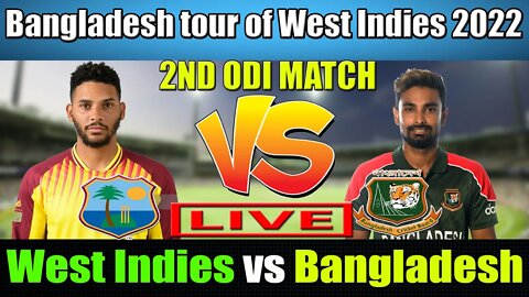 ওয়েস্ট ইন্ডিজ বনাম বাংলাদেশ লাইভ ,Bangladesh vs West Indies 2nd ODI Live , WI vs BAN LIVE