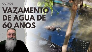 ÁGUAS do RIO encontra VAZAMENTO de 60 ANOS de IDADE que GEROU LAGO de ÁGUA POTÁVEL e PREJUÍZO ENORME