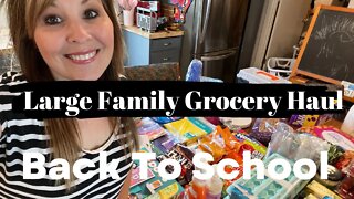 Large Family Weekly Grocery Haul } Back to School Lunch { Walmart Pick Up Order }#groceryhaul