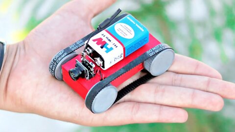 WOW! Amazing DIY idea - Mini Tank with Camera