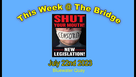This Week At The Bridge Part 1 - 22 July 2023 - Tine , Shut Your Mouth Legislation