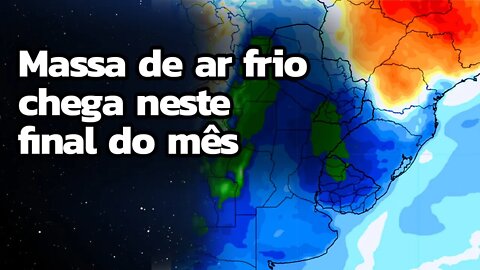 Meteorologia indica massa de ar frio no final do mês. Centro-oeste e sul permanecem sem chuvas