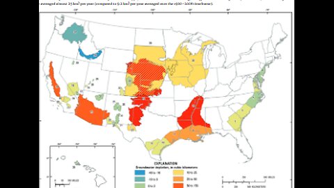 UNDERGROUND AQUIFERS ARE BEING DEPLETED AT ALARMING & DANGEROUS - RUN WELL DRY RATES