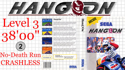 Hang-On [SMS 1987] Level 3 NDR CRASHLESS [38'00"] 2nd place🥈 | SEGA Master System Marceau