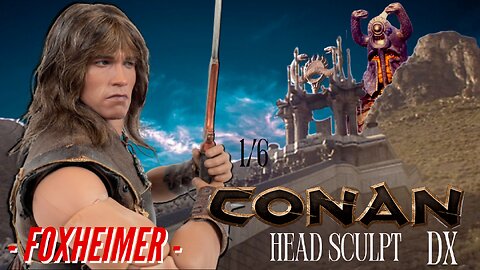 1/6 Scale action figures Custom Head Sculpt Conan the Barbarian Hot Toys DX10 Arnold Schwarzenegger