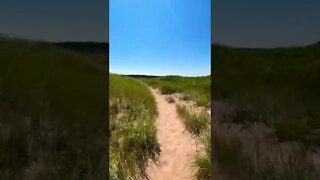 Sand dunes in a heat wave