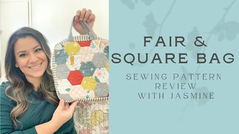Fair & Square Bag Pattern Review - Rosie Taylor Crafts Fun Sewing Project Vinyl Zipper Case Quilting