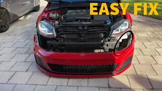 How to fix broken fog light connector