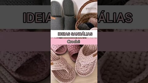 ideias criativas com sandálias em crochê #2023 #crochê #moda #crochet #ideias #modacrochê #sandalia