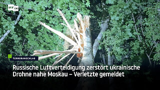 Russische Luftverteidigung zerstört ukrainische Drohne nahe Moskau – Verletzte gemeldet