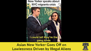 Asian New Yorker Goes Off on Lawlessness Driven by Illegal Aliens