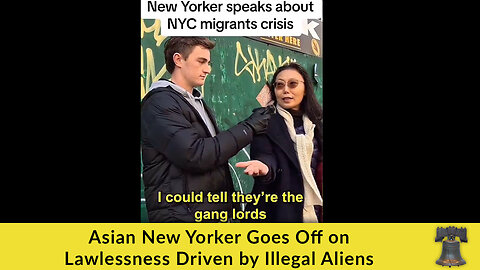 Asian New Yorker Goes Off on Lawlessness Driven by Illegal Aliens