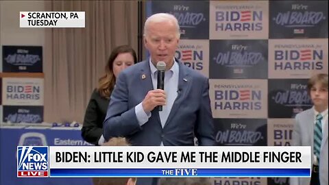 Biden Says Little Kid Gave Him a Middle Finger: ‘It Happens All the Time’