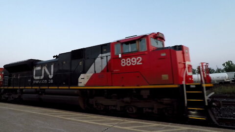 CN 8892 CN 5724 & CN 5745 Engine Manifest Train Westbound In Ontario