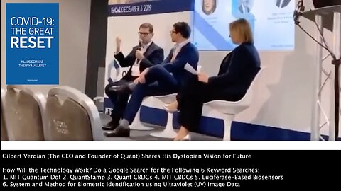CBDCs | Gilbert Verdian the CEO of QUANT Shares His Dystopian Vision for the Future | "Where We Are Heading Is Smart Cities and 5G. Imagine You Are Walking Into a Building and Every Censor You Walk Pass Knows That It's You."