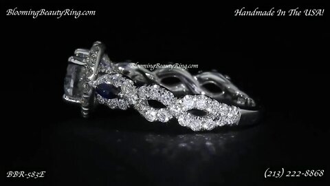 BBR 583 Beautiful Handmade In The USA Engagement Ring