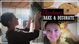 Christmas Bake & Decorate with Me! //Christmas 2019//Minimal Decorating//Farmhouse