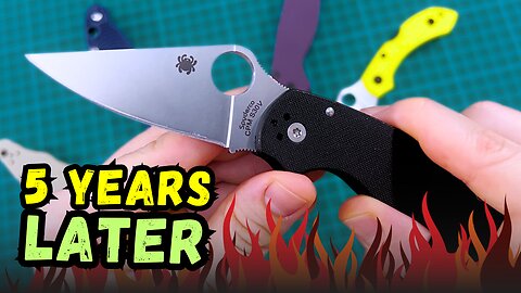 Spyderco Para 3 - Compact EDC Folder Knife with S30V Steel, G10 Scales & Compression Lock