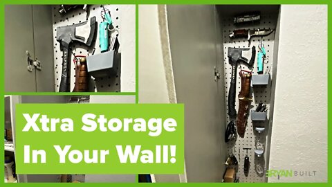 DIY Between Stud Shelves | In wall storage !! | Hidden Storage Between Studs |