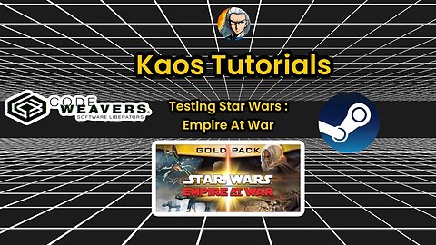 Kaos Test Playing Star Wars : Empire at War on @codeweavers Crossover 23.5!