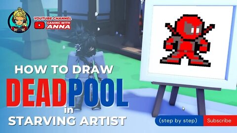 How To Draw Deadpool In Starving Artist Roblox