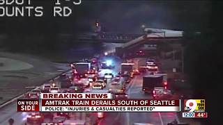 Amtrak train derails south of Seattle