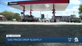 Gas prices drop slightly