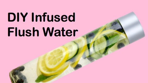 DIY Infused flush water
