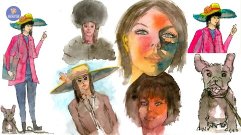 Watercolor Portrait Sketching: Create Your own Portrait and Figure studies!