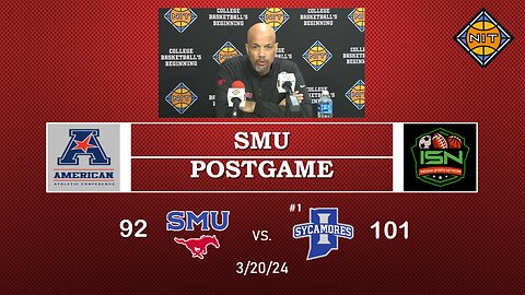 Post-Game with SMU's Rob Lanier After 101-92 Loss to Indiana State in 1st. Round of the NIT