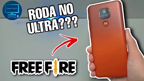 MOTO E7 PLUS RODA FREE FIRE NO ULTRA? 🎮 - Teste de Desempenho