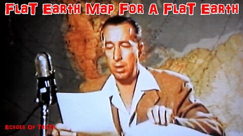 Flat Earth/Biblical Cosmology Civil Defense Flat Earth Map, Nuclear War Preparedness Scene