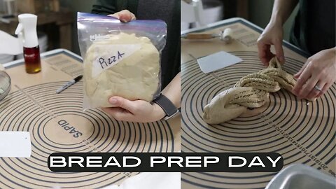 BREAD PREP DAY | MUFFINS | PIZZA CRUST | TWISTED ONION LOAF