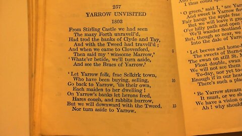 Yarrow Unvisited - W. Wordsworth