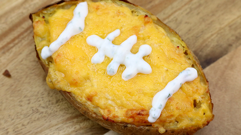 Mouthwatering football baked potato recipe