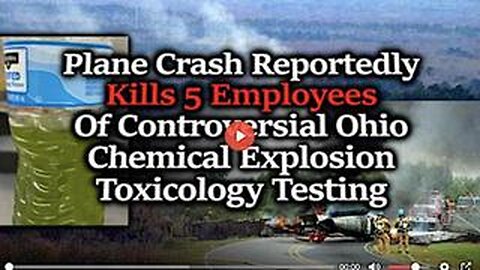 Nothing to see here- 🚨 5 Ohio Toxicology Testers Die In Freak Plane Crash