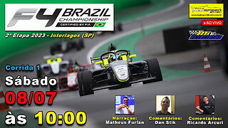 🔴 FÓRMULA 4 BRAZILIAN CHAMPIONSHIP | Corrida 1 | 2ª Etapa 2023 | Interlagos (SP) | Ao Vivo