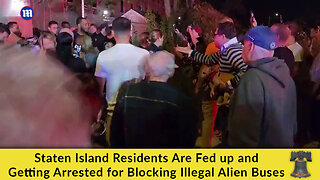Staten Island Residents Are Fed up and Getting Arrested for Blocking Illegal Alien Buses