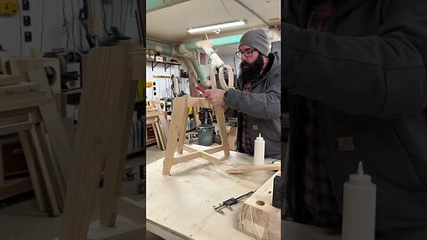 Chair base assembly #chair #chairmaker #woodworking
