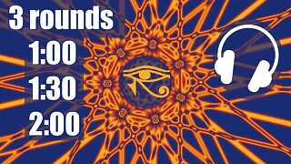 3 rounds [Wim Hof Breathing] 40 breaths with Pineal Gland Healing Sounds.