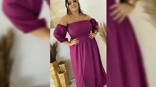 🛑 VESTIDO LONGO PLUS SIZE VÁRIOS MODELOS MODA 2022