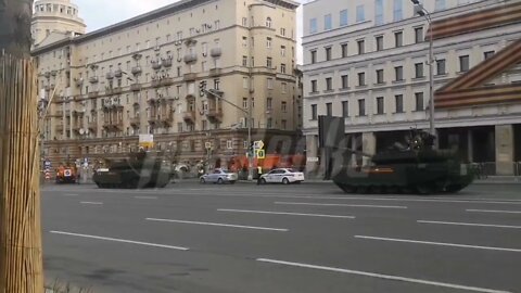 Russian Troops Rehearsing For The 77th Victory Day Parade To Celebrate The Defeat Of Nazi Germany