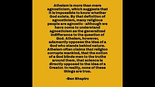 Ben Shapiro Tweet on Atheism! Breaking down the good the bad and UGLY