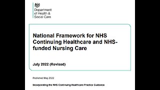 National Framework for England NHS continuing care
