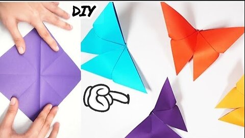 How to make paper butterfly/glitter Paper Butterfly/Easy paper butterfly/butterfly design