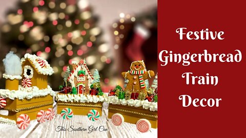 Christmas Crafts: Gingerbread Train | Gingerbread Christmas DIY | Gingerbread Christmas Craft