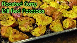 Roasted Curry Dill Red Potatoes | Dining In With Danielle