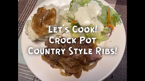Country style ribs in the crock pot