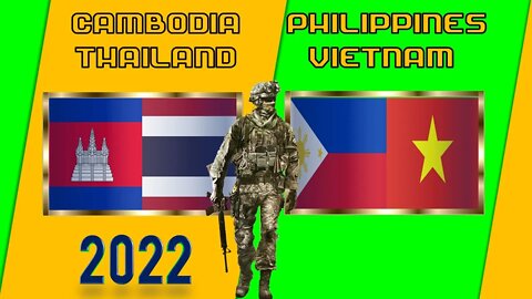 Cambodia Thailand VS Philippines Vietnam Military Power Comparison 2022 🇰🇭vs🇵🇭