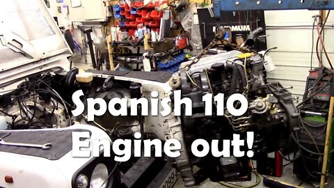 Spanish 110 removing the engine